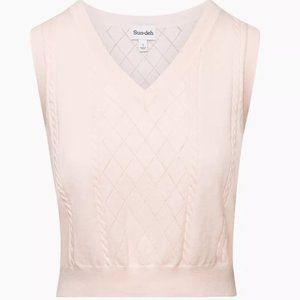 Sunday Best Quinn Sweater Vest, Strawberry Puff